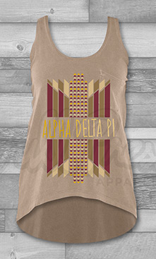 Alpha Garnet and Gold Pattern