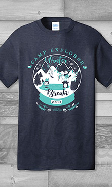Camp Explorer Winter Break Snowglobe
